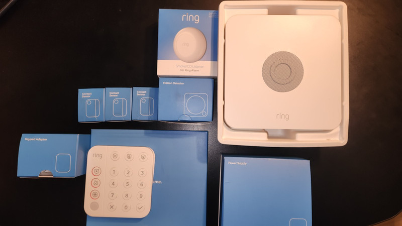 Ring 2nd Gen 4K11SZ-0EN0 Wireless Alarm Home Security Kit - 5 Piece