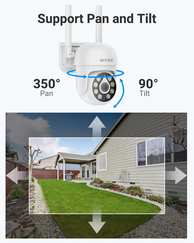 Wireless Camera System, 16CH Expandable 4K NVR, 2 Pcs 5MP Cameras with 8 Pcs 3MP gallery