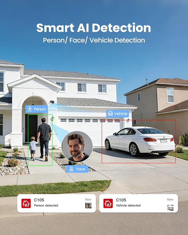 ZOSI 4K 16CH 16 x 8MP PoE IP Security Camera System Human Detect IP66 4TB Audio gallery