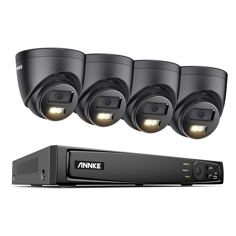 ANNKE 16CH 12MP NVR 3K 5MP Color Audio POE Security Camera System AI Detection