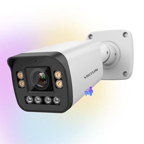 4K Optical Zoom IP Camera/8MP Full Color 5X Outdoor Varifocal Pearl White gallery