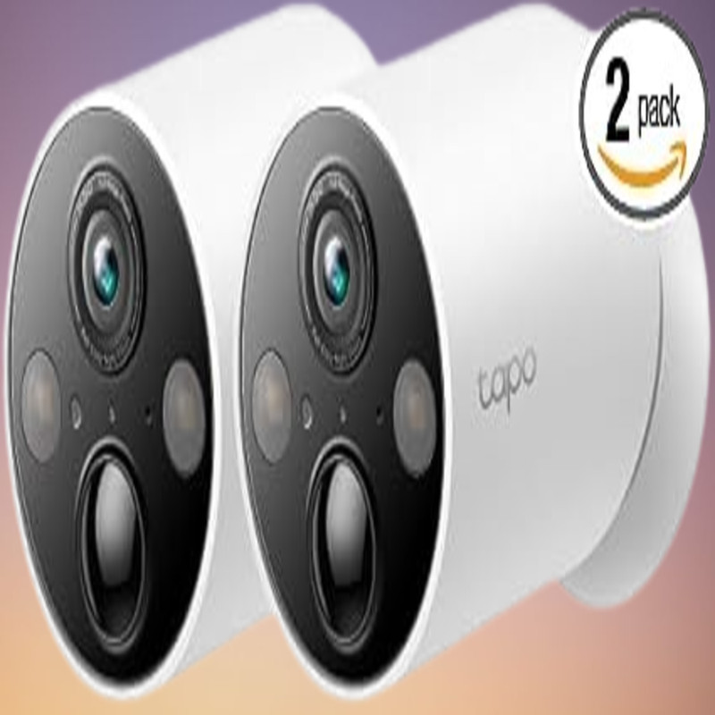 Tapo MagCam 2K+ Outdoor Wireless Cam 2-Pack Mag Mount SD/Cloud