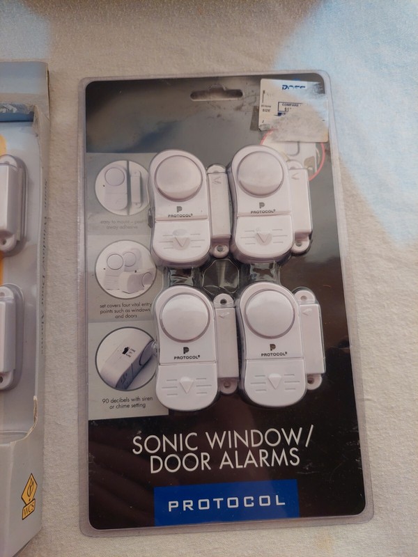 Sonic Wireless Audible Door & Window Alarm System Set of 8 By Protocol Brand New gallery