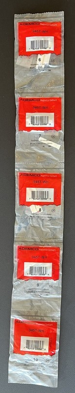 Honeywell Ademco 945T-WH Magnetic Contact Sensor- 5-Pack – Brand New Sealed!