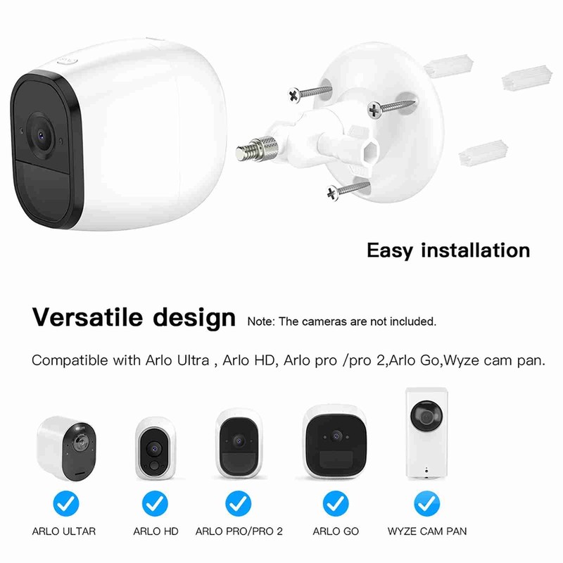 3 Pack Adjustable Wall Mount For ARLO HD/ARLO PRO/ARLO PRO2/ARLO GO/ARLO RUFW gallery