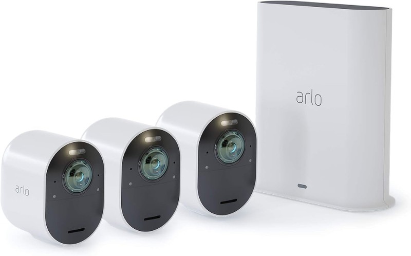 Arlo Ultra – 4K UHD Wire-Free Security 3 Camera System | Indoor/Outdoor with