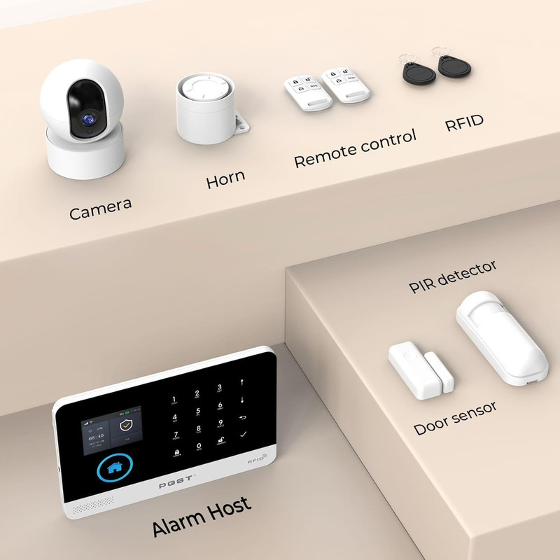 Wireless Home Security System with App Alerts, No Subscription, Camera Included gallery