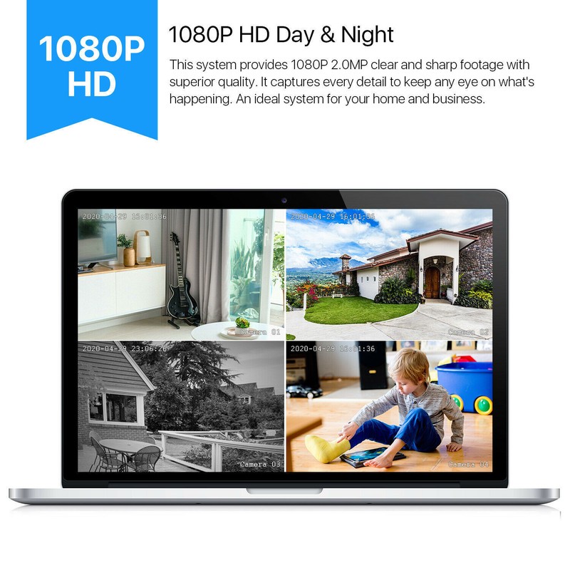 ZOSI 16Channel H.265+ 5MP Lite DVR 1080P Home Security Camera System 4TB Outdoor gallery