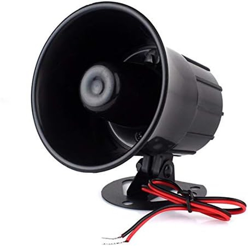 Wired Alarm Siren Horn 15W DC 6 to 12V Security Siren with Bracket for Home Secu gallery
