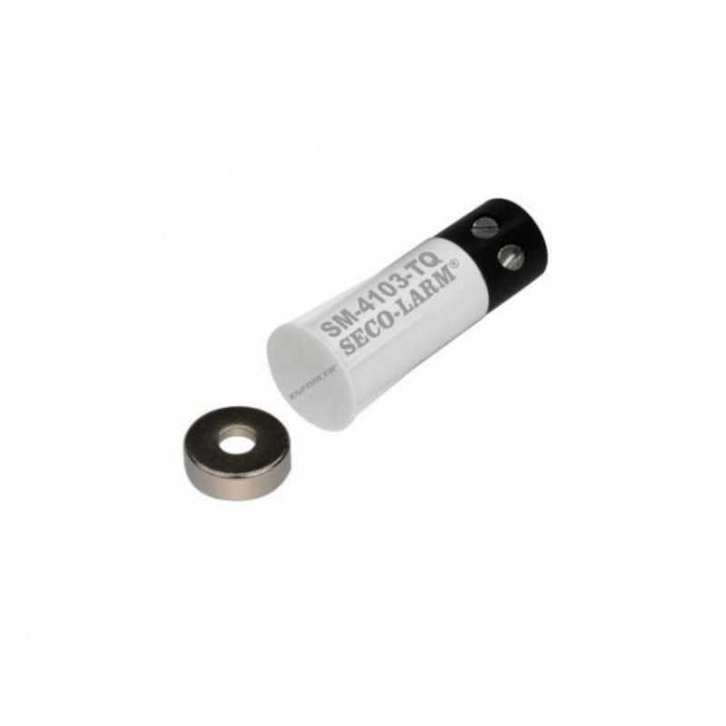 Seco-Larm SM-4103-TQ/W 3/8" Rare-Earth Recessed-Mount Magnetic Contact Switch