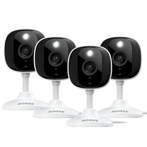 2K Cameras for Home Security-Outdoor/Indoor Camera for C1-White-4pack-2.4G gallery