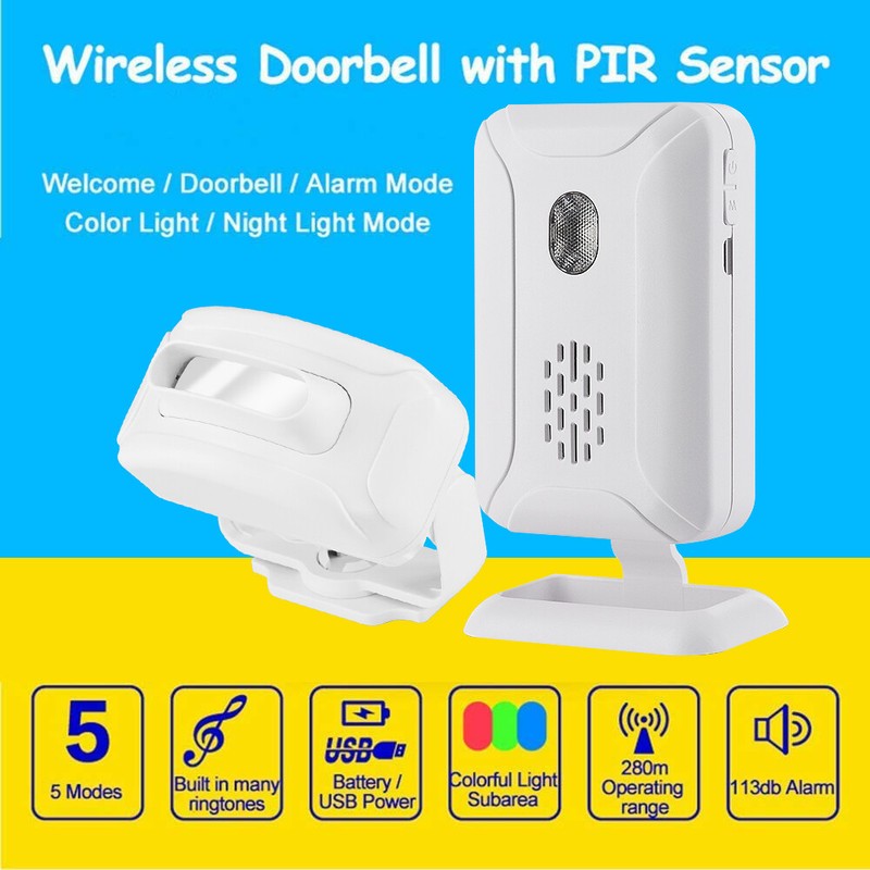 Security Wireless Alarm kit Bike Alarm Driveway Detector Window Door Burglar NEW gallery