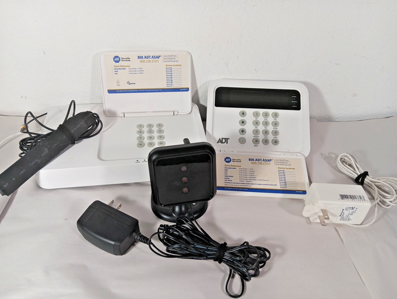 Used ADT Security System Kit - Base Unit, Keypad, Camera & Antenna gallery