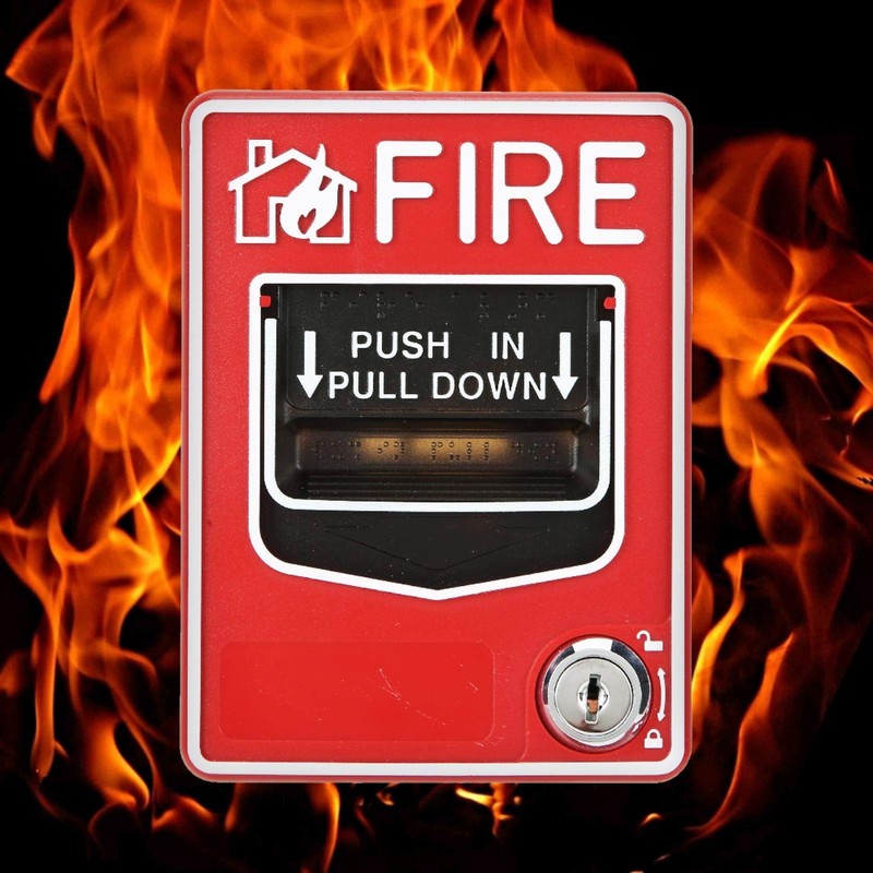 Fire Lite Alarms, Dual Action Manual Pull Station Fire Alarm Horn Siren Alarm... gallery