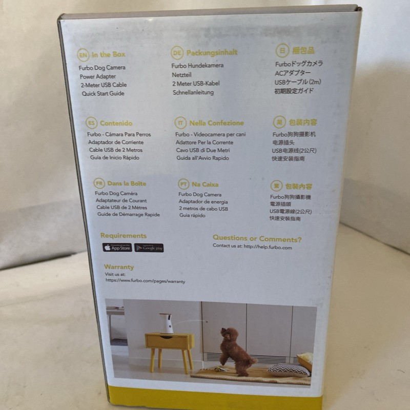 Furbo Dog Camera Treat Tossing Full HD 2-Way Audio Night Vision Wifi Pet Sealed gallery