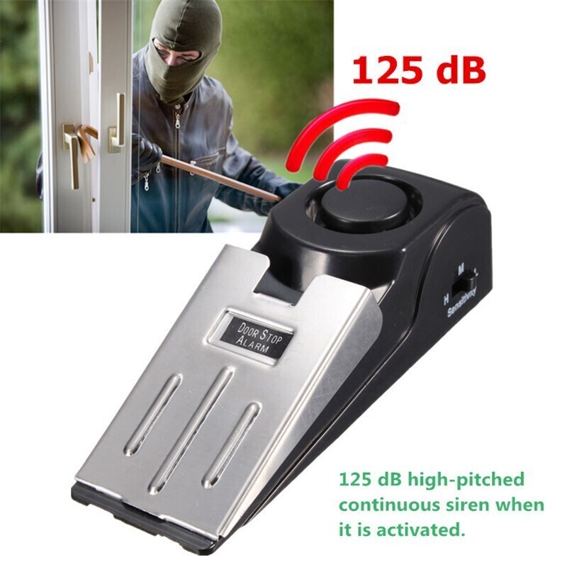1-5X Portable Anti‑Theft Block Burglar Door Stop Alarm Security System Doorstops gallery