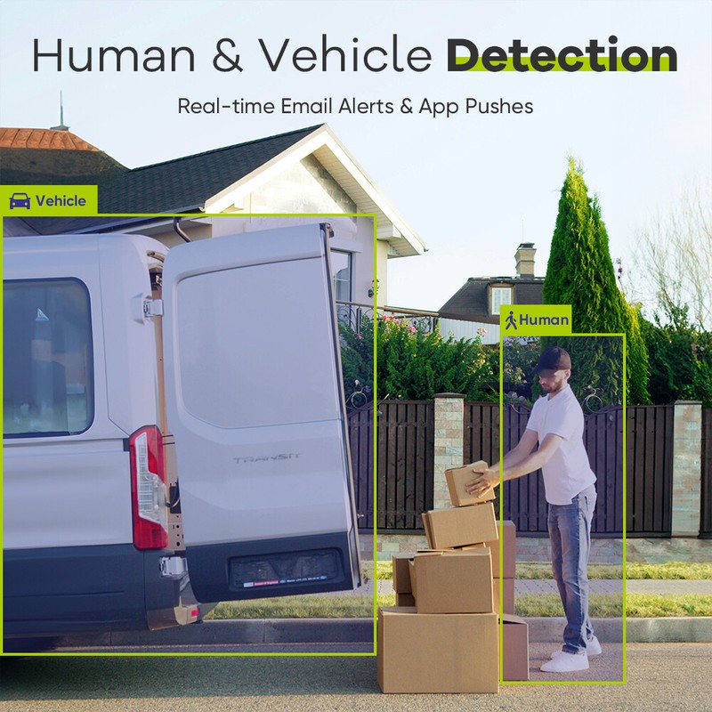 SANNCE 5MP POE IP Security Camera System Audio Recording 8CH NVR Human Detection gallery