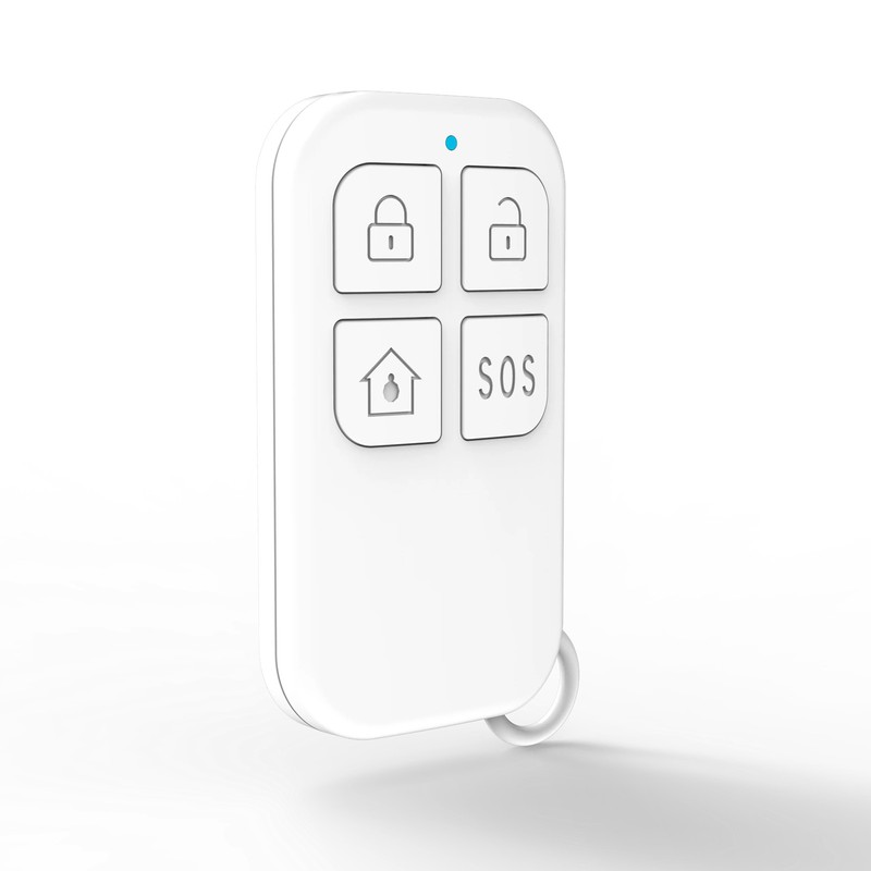 433MHz Wireless Remote Control for Home Security Alarm System 4-Button White gallery