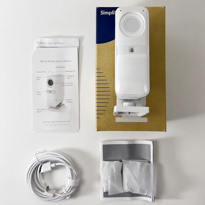 SimpliSafe Smart Alarm Night Motion Camera Wireless Indoor Security Cam CM006