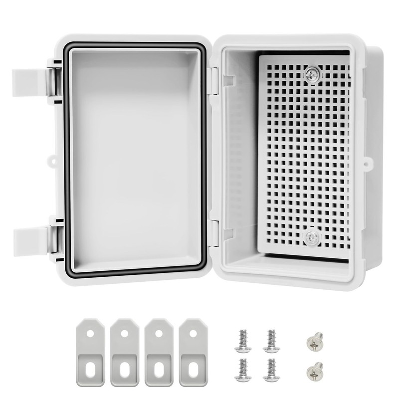 Junction Box, ABS Plastic, 5.9″ x 3.9″x 2.8″ (1pc), Opaque Cover