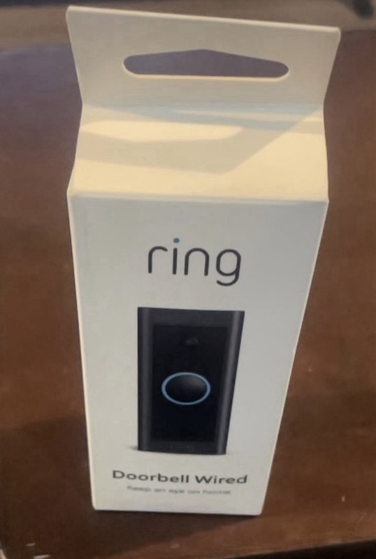 Ring Battery Doorbell Smart Wifi Video Doorbell with Two-way Talk Satin Nickel