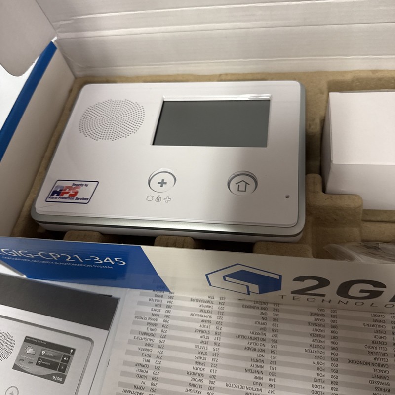 2GIG 2GIG -CP21-345E Security and Home Automation Control Panel