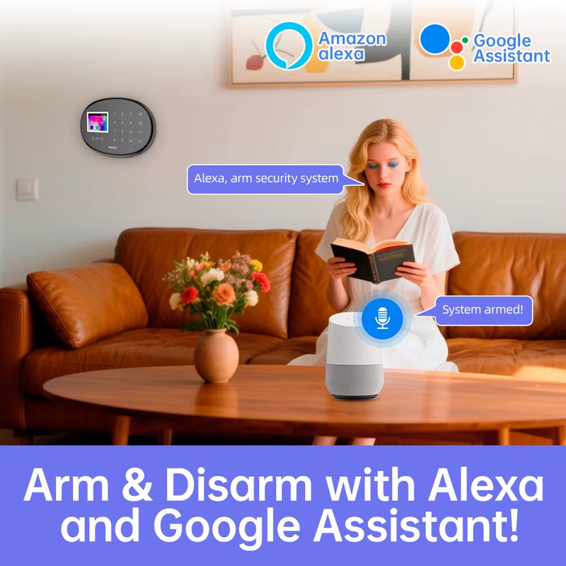 GSM Alarm Security System Kit WiFi Security Protection Alexa Tuya Smart Life Hom gallery