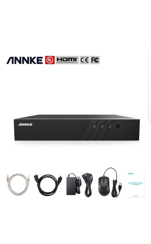 ANNKE 8CH Channel H.265+ 8MP Security NVR Recorder for 4MP/6MP/8MP POE IP Camera