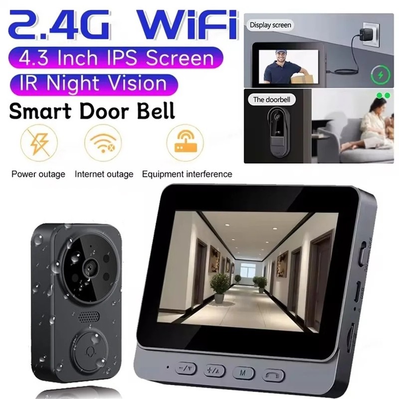 Wireless HD Video Doorbell with Night Vision, Two-Way Intercom, Easy Install gallery