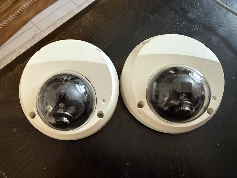 GeoVision GV-MFD110 IP Dome Cameras Fixed Lens PoE Indoor White Lot of 2