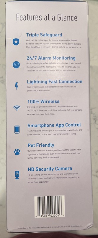SimpliSafe Prime 9 Piece Home Security System gallery