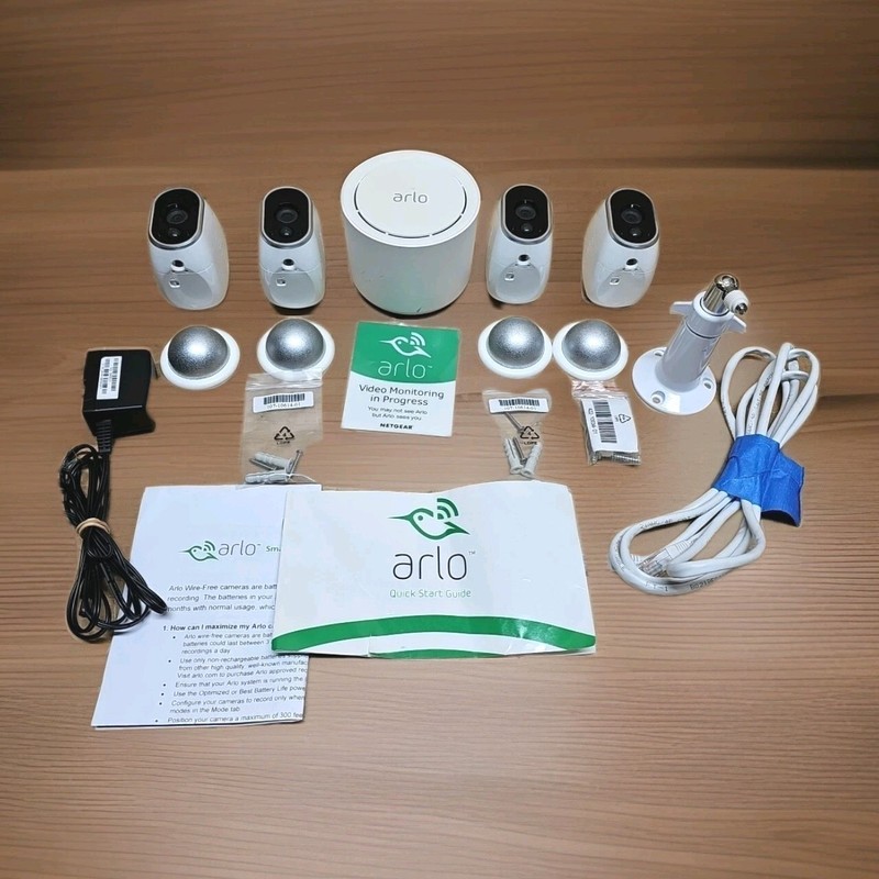Arlo/Netgear Bundle VMB3500 Base Station & 4 VMC3030 Wireless HD Cameras More