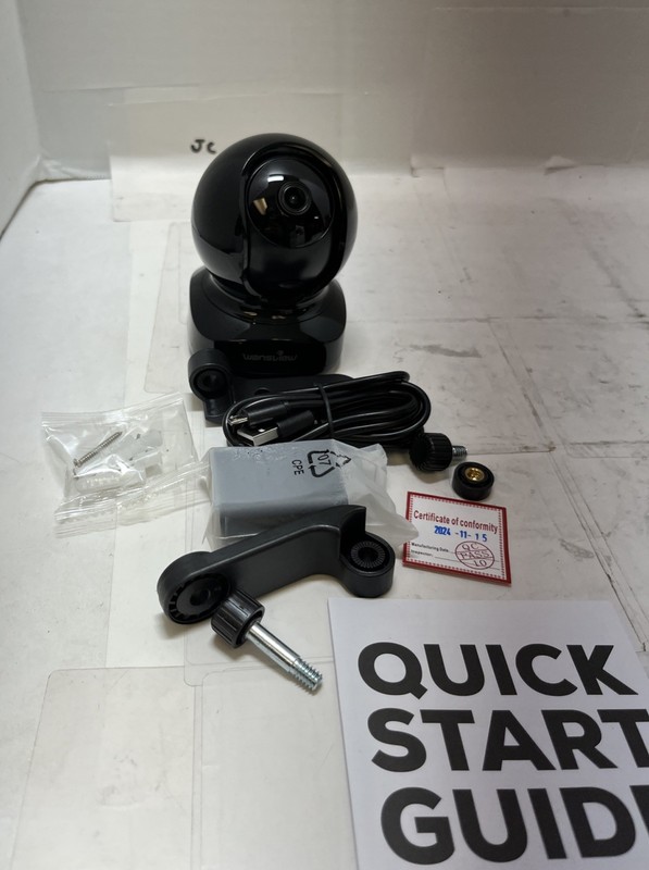 Wansview Q5 2K Indoor Security Camera Black Pan Tilt Night Vision (one Camera) gallery