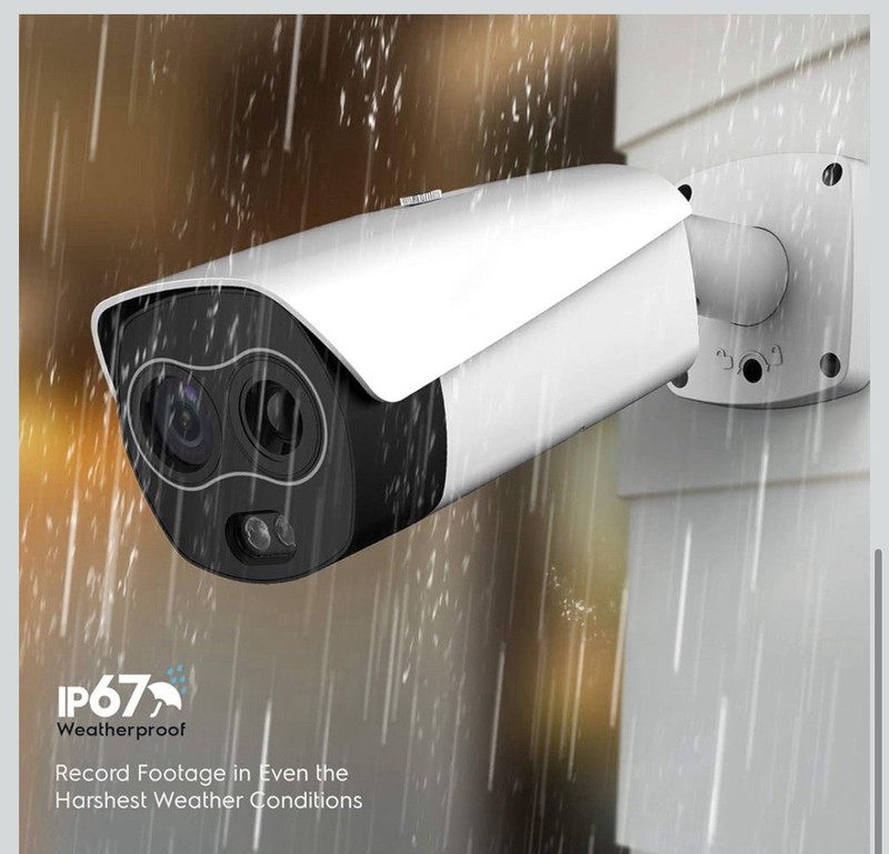 Amcrest Thermal IP Camera AI NVR System, AI Thermal POE Camera With Temp Monitor gallery