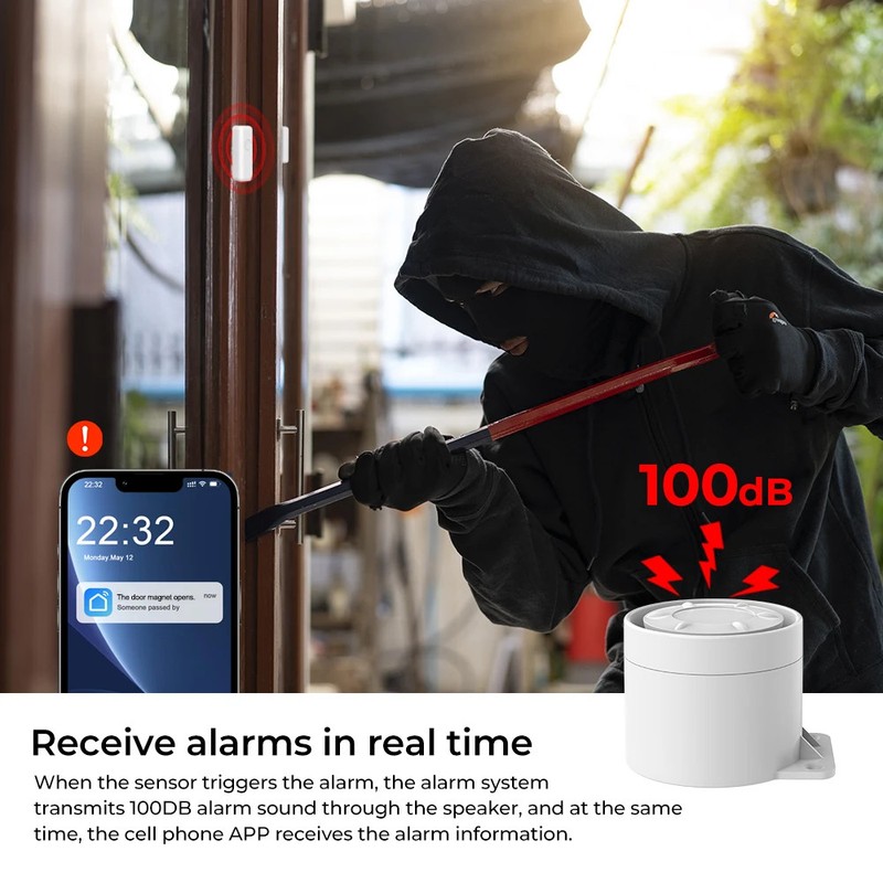 Smart WiFi GSM Home Security Alarm System - APP Control Wireless Anti-Theft New gallery