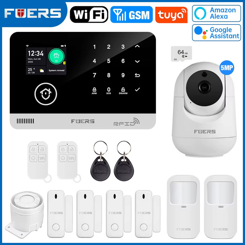 Alarm System for Home TUYA Smart WIFI GSM Security Alarm Host with Door Motion gallery