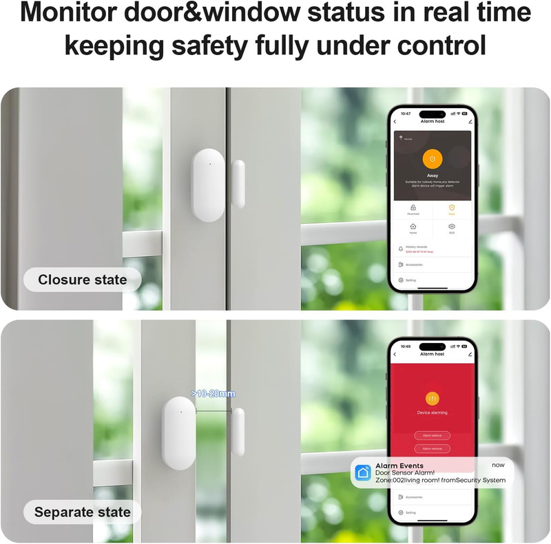 Home Security Systems,Door & Window Alarms for Home Kit,Wifi+Gsm/4G Door/Window gallery