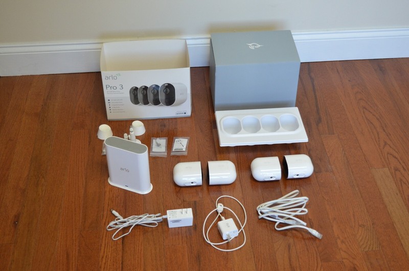 Arlo Pro 3 Camera System – 4 Security Cameras and Base Unit