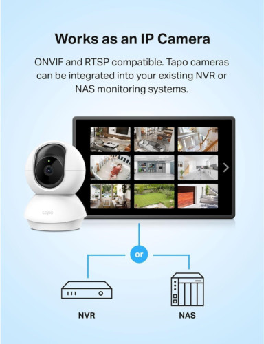 TP-Link Tapo Pan/Tilt Security Camera for Baby Monitor, Pet w/ Motion... gallery
