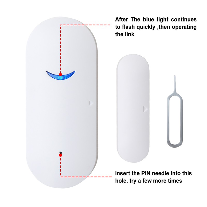 Wireless Wifi Security Alarm Sensor System Home Window Door Burglar Alexa Google gallery