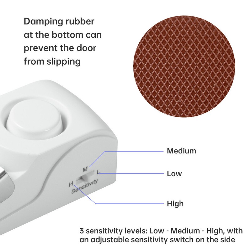 KERUI Security Door Lock Door Stop Alarm Stopper Security System Alarm Safety US gallery