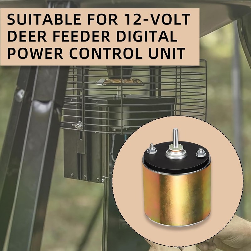 6-12V Motor Deer Feeder 1/4" Drive Shaft for Game Feeders Durable... gallery