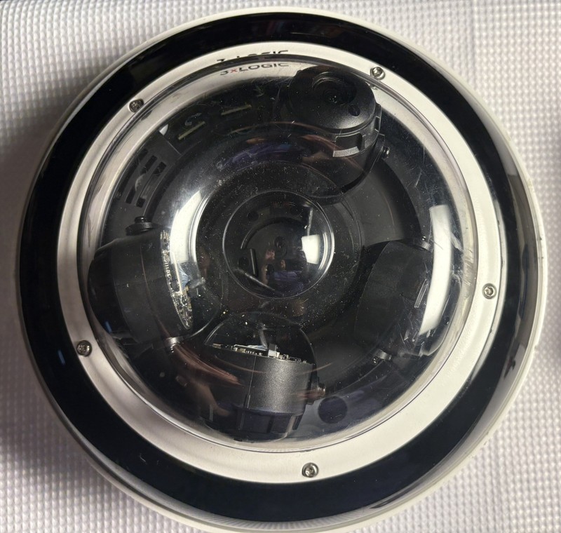 3x Logic Ip Camera Vx-20M-Surround-od-raw base, used, with enclosure and base