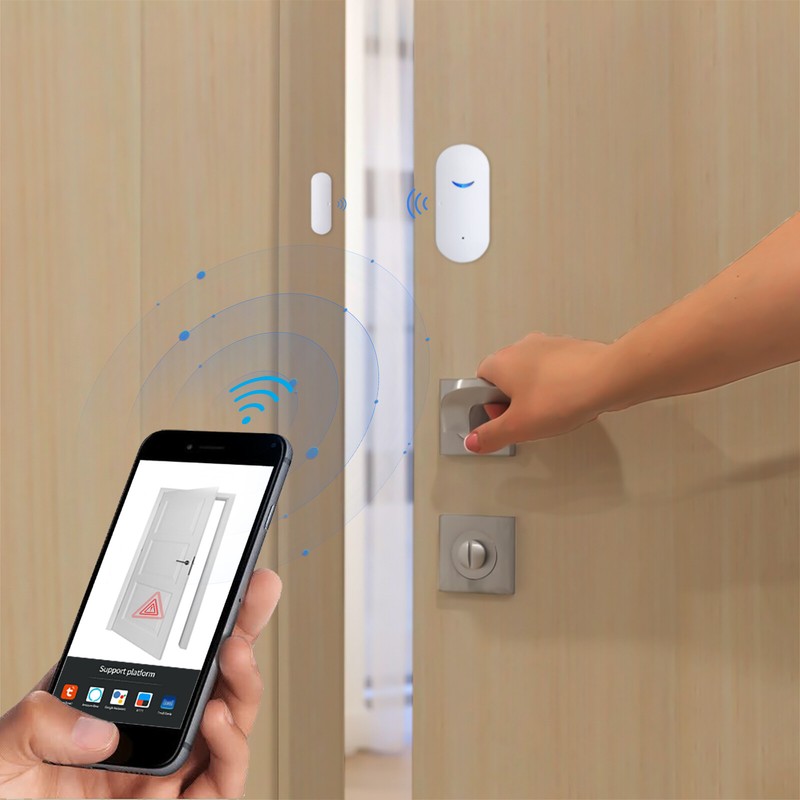 Wireless Wifi Security Alarm Sensor System Home Window Door Burglar Alexa Google gallery