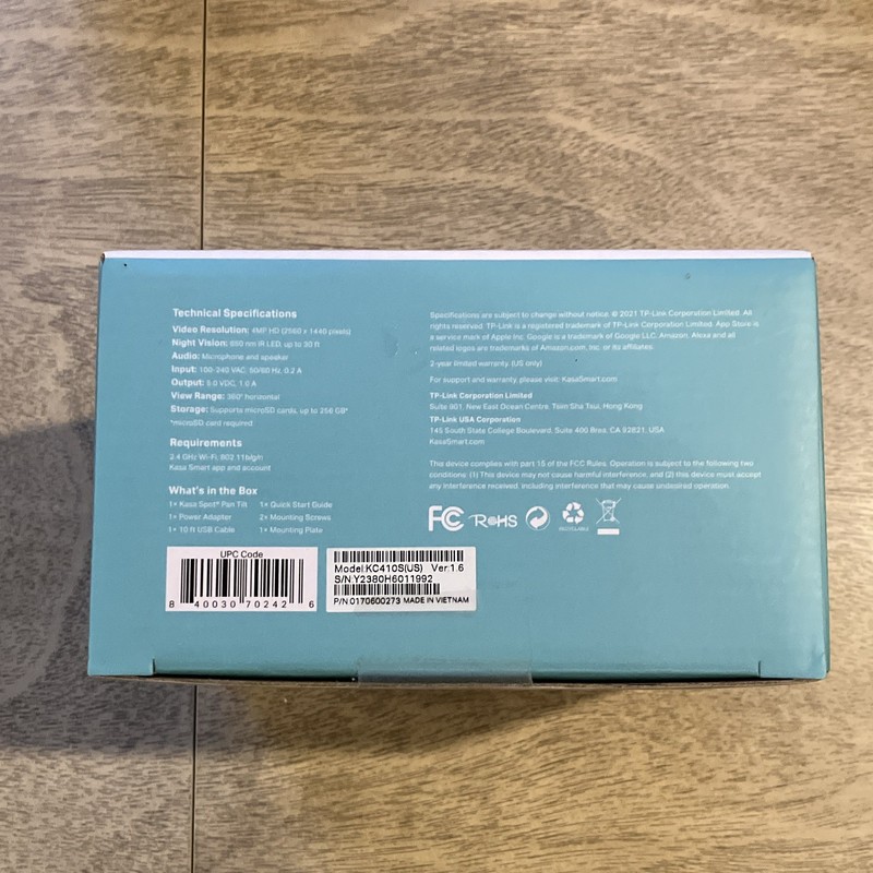 TP-Link Kasa Spot KC410S 2K HD Pan Tilt Wi-Fi Indoor Camera Night Vision Alexa gallery