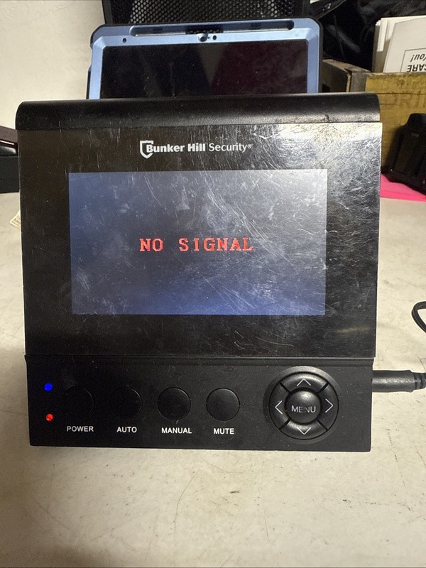 Bunker Hill Security Color Monitor Only Model 62284 With Power Cable Untested