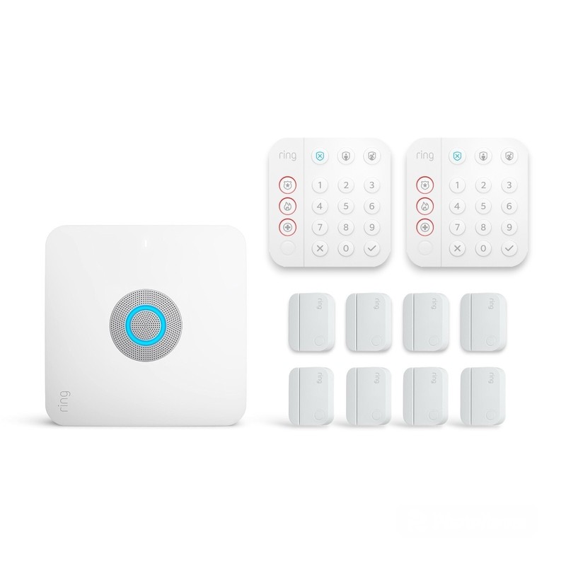 Ring Alarm eero Pro WiFi 6 Home Security System with 2 Keypads & Contact Sensors