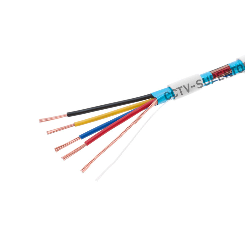 500FT 18/4 AWG Stranded Alarm Wire Cable CCA Shielded White for Security System gallery