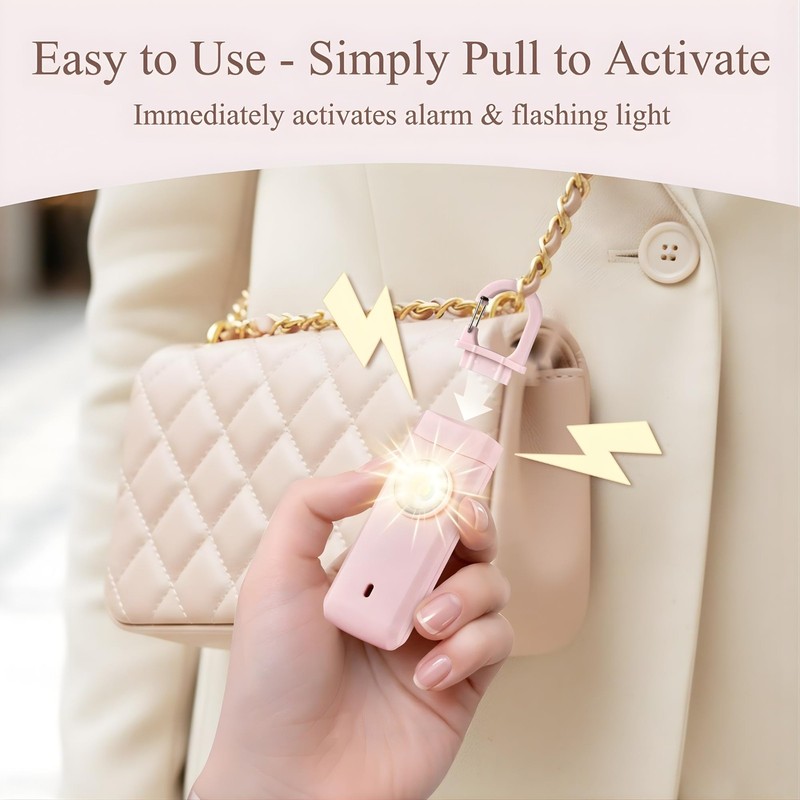 Personal Alarms for Women, Panic Button Self Defense Keychain with Clip-On De... gallery