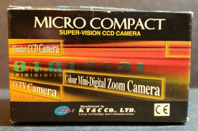 KT&C KPC-S20CB 4.3mm Board Lens Micro Compact Super-Vision CCD Color Camera NEW